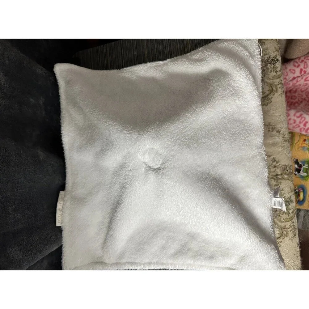 Blankets And‎ Beyond White Bear Polka Dot Blue Security Blanket Baby Lovey